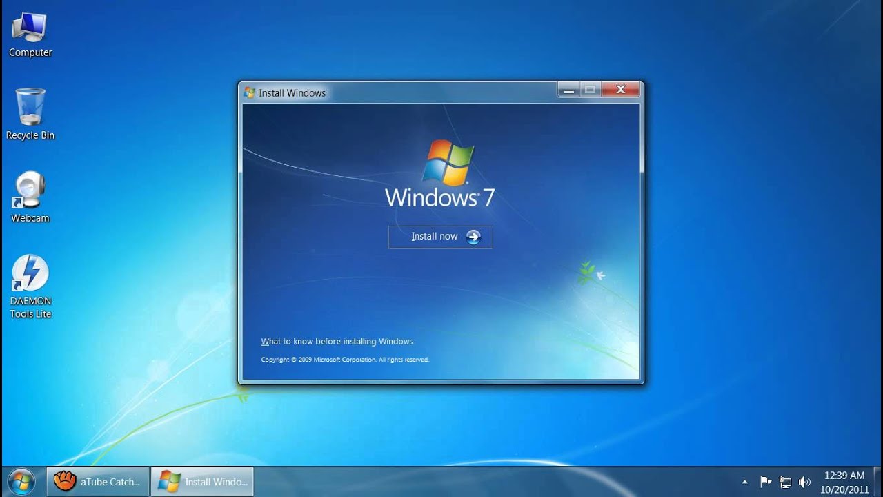install windows 7 free now